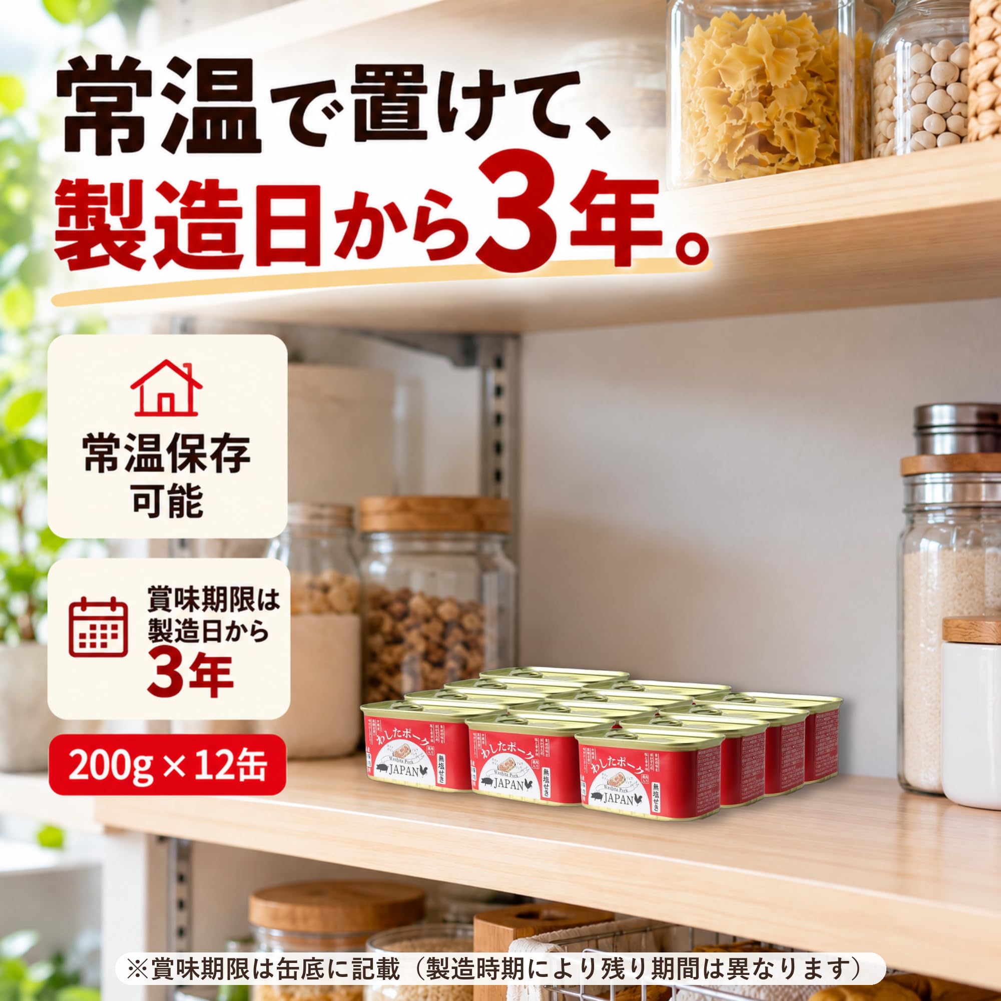 Amazon.co.jp: わしたポーク 200g × 12缶 1ケース ランチョンミート 無